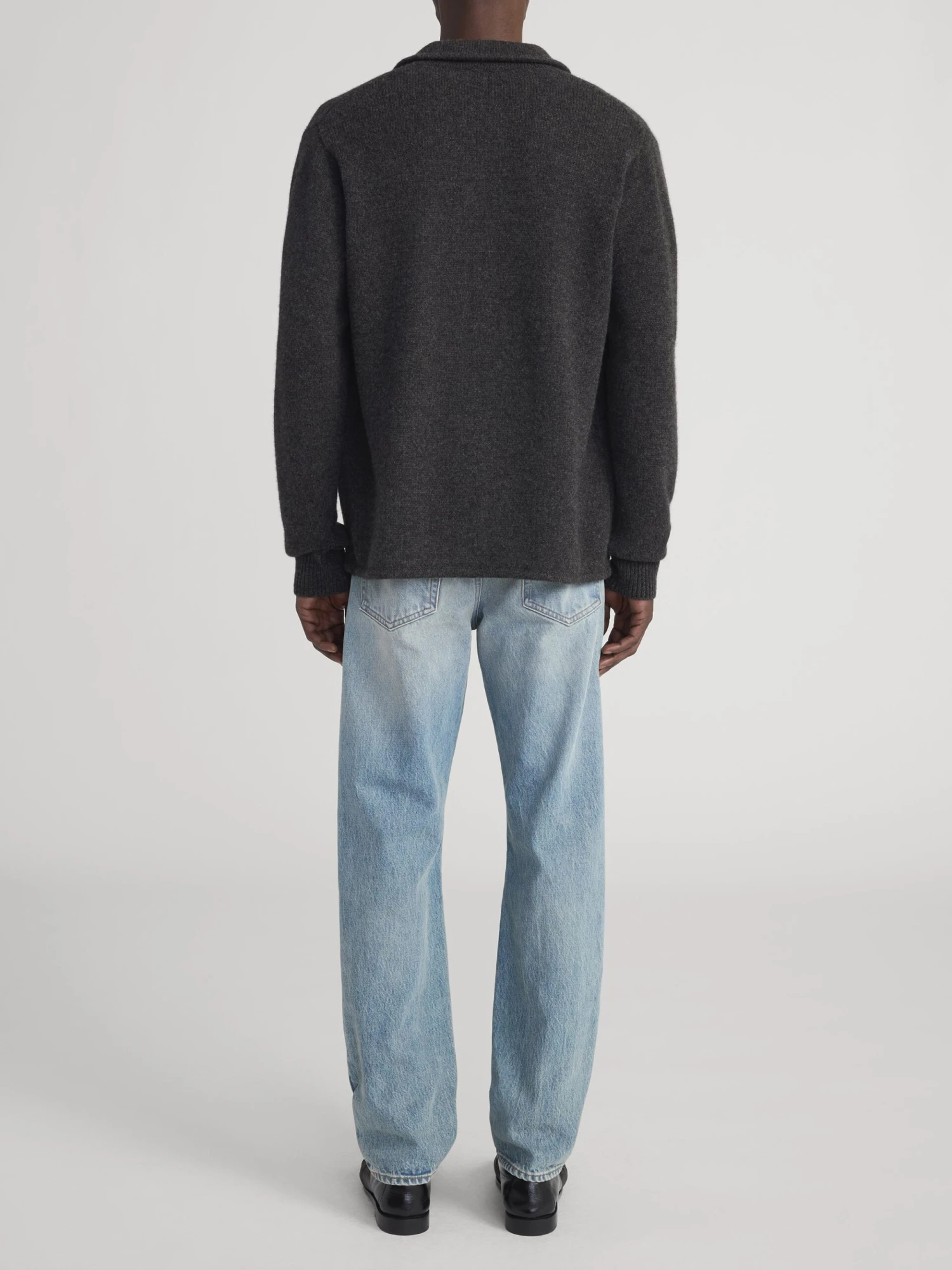 Men's Dark Mocha Knit Button-Down Shirt Sweater – Versatile Long Sleeve Layer 6 Men's Dark Mocha Knit Button-Down Shirt Sweater – Versatile Long Sleeve Layer - Image 6