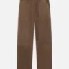 The Society Archive Soft Mocha Lamb Suede Workwear Pants – Vintage Heritage Structured Trousers