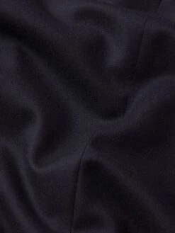 Men's Single Breasted Dark Navy Virgin Wool Blazer – Tailored Notched Lapel Suit Jacket -FRAME Clothing Shop MF25WBZ004 DKNV FABRICDETAIL blazer texture detail image