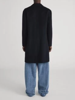 Double Face Wool Overcoat -- Dark Navy 11 Double Face Wool Overcoat -- Dark Navy -FRAME Clothing Shop MF25WJA002 NAVY 0962 coat back image