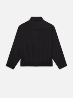 Wool Cashmere Blouson -- Black -FRAME Clothing Shop MF25WJA007 BLK B jacket back packshot image