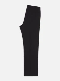 The Society Archive Black 100% Wool Tuxedo Trousers – Formal Tailored Suit Pants -FRAME Clothing Shop MF25WPA008 BLK B pants back packshot image