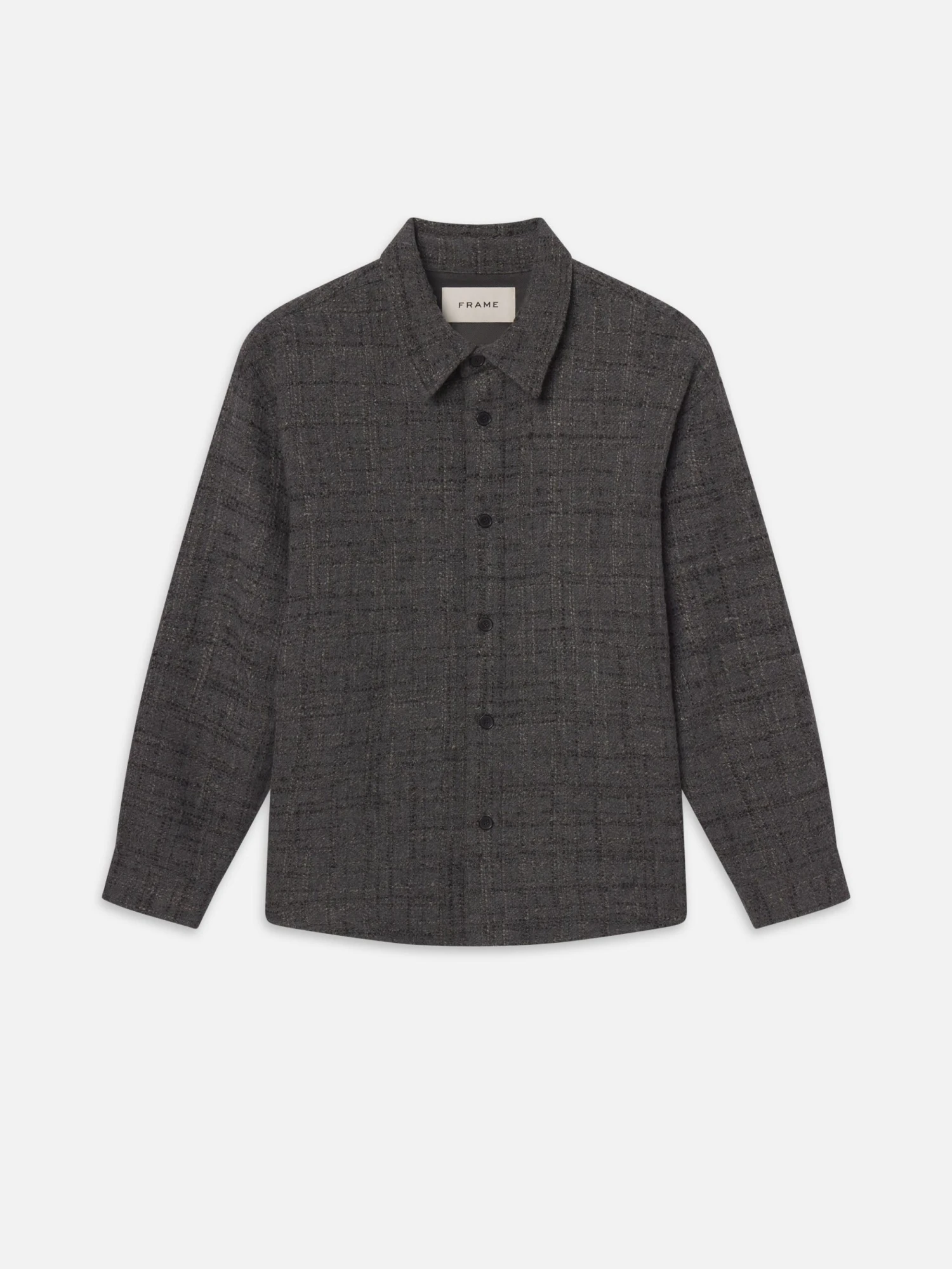 Tweed Overshirt -- Grey Melange 1 Tweed Overshirt -- Grey Melange