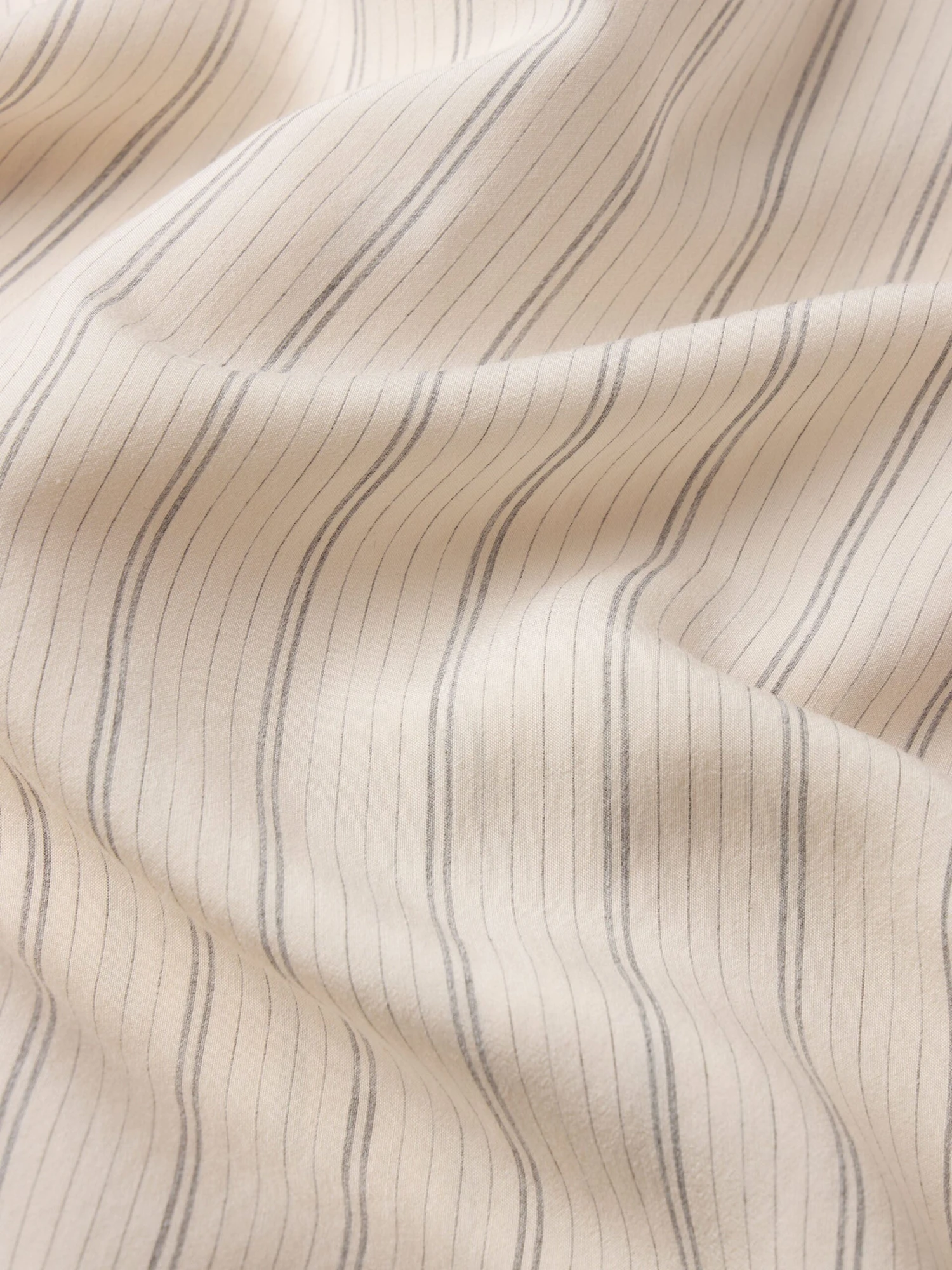 Natural Stripe Silk-Viscose Blend Refined Button-Down Shirt 4 Natural Stripe Silk-Viscose Blend Refined Button-Down Shirt - Image 4