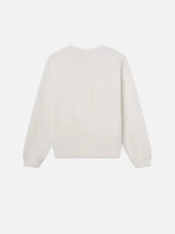 Ritz Paris Cream Tonal Logo & Crest – Luxe Cotton-Blend Crewneck Sweatshirt 19 Ritz Paris Cream Tonal Logo & Crest – Luxe Cotton-Blend Crewneck Sweatshirt -FRAME Clothing Shop MP25JSS006 CREA B sweatshirt back packshot image