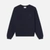 Ritz Paris Dark Navy Tonal Logo Crewneck – Exclusive Embroidered Crest Sweatshirt