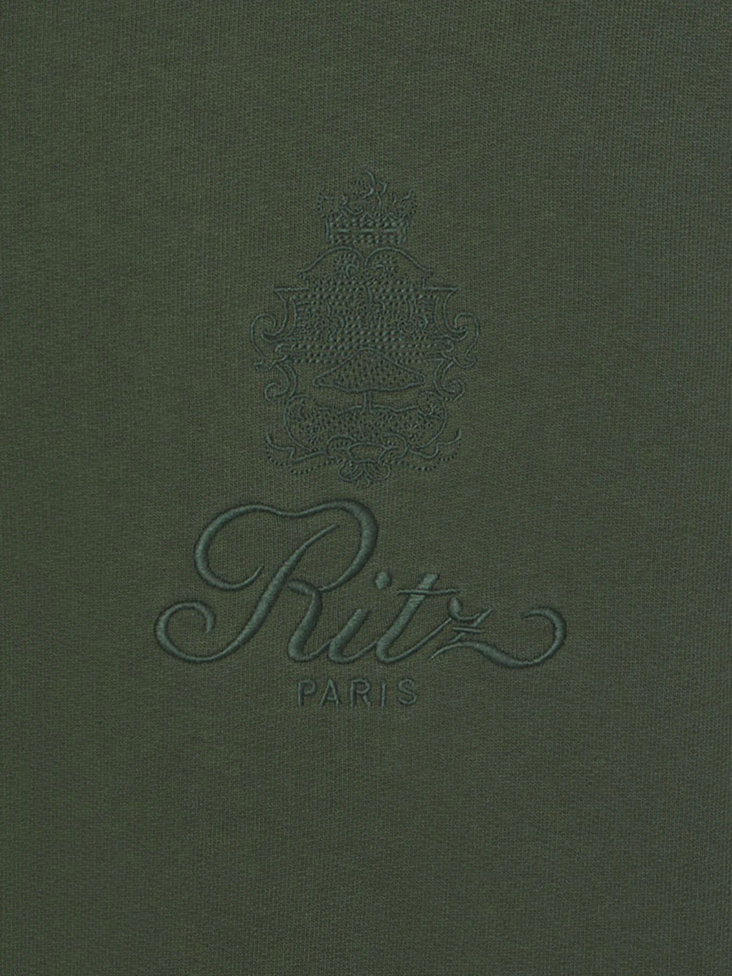 Ritz Paris Hunter Green Tonal Logo – Embroidered Crest Unisex V-Stitch Crewneck 8 Ritz Paris Hunter Green Tonal Logo – Embroidered Crest Unisex V-Stitch Crewneck - Image 8