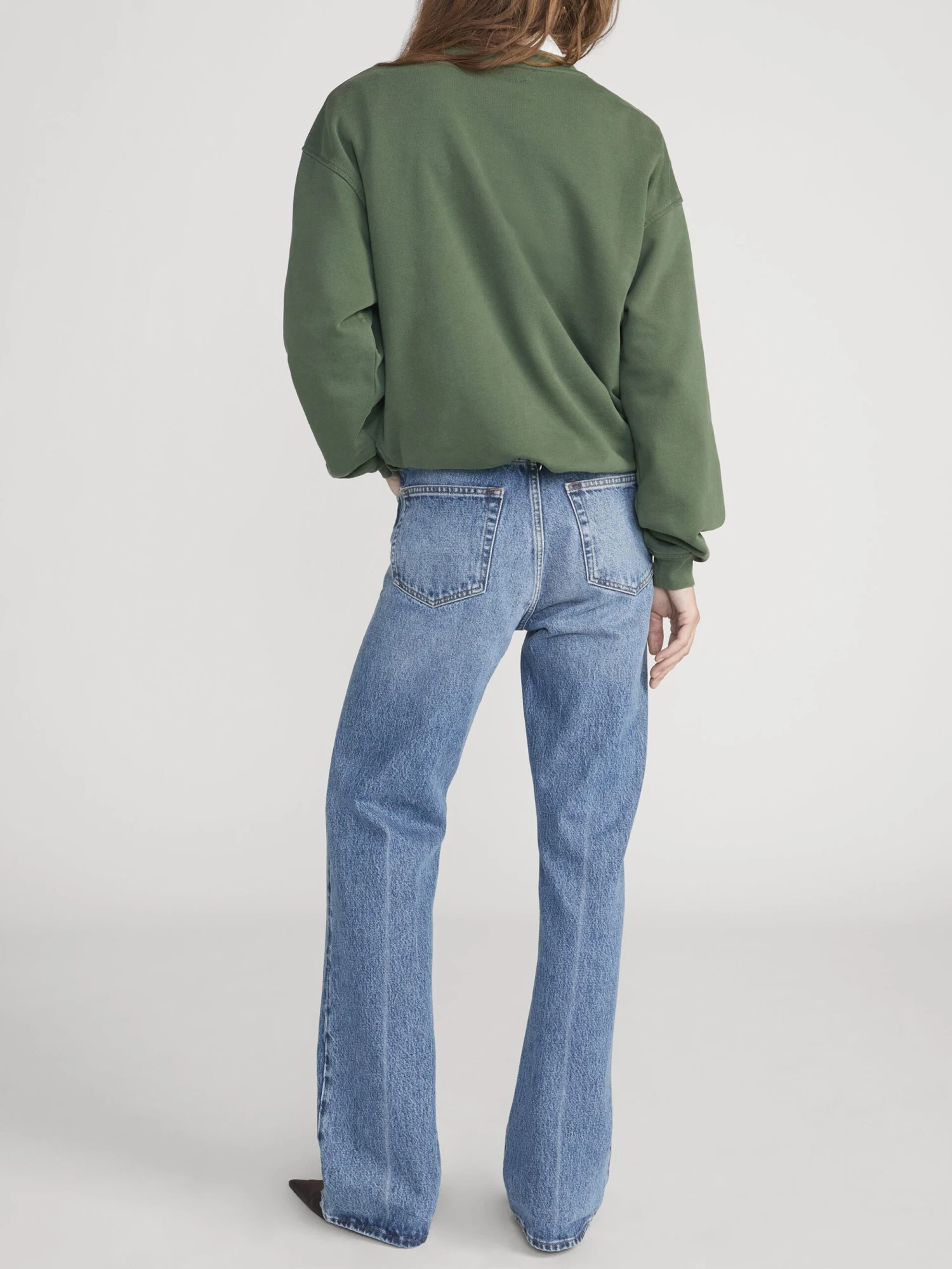 Ritz Paris Hunter Green Tonal Logo – Embroidered Crest Unisex V-Stitch Crewneck 6 Ritz Paris Hunter Green Tonal Logo – Embroidered Crest Unisex V-Stitch Crewneck - Image 6