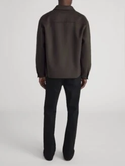 Double Face Shirt Jacket -- Mocha -FRAME Clothing Shop MP25WJA007 MCH 0260 d95341a1 007e 4a1e b471 a7775ce554f1 shirt back image