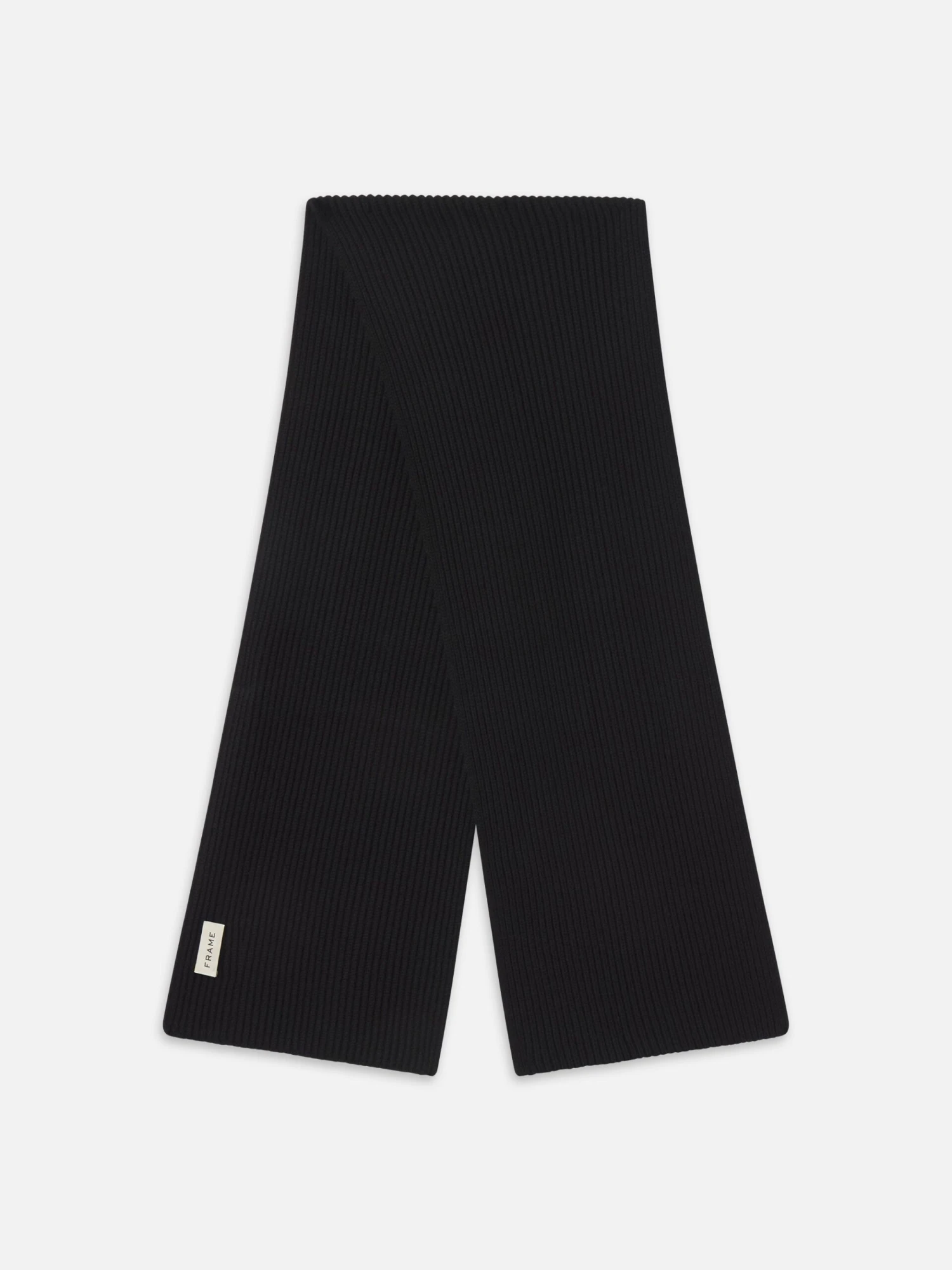 Premium Ribbed Black Wool & Cashmere Knit Scarf – Essential Luxury Winter Accessory 1 Premium Ribbed Black Wool & Cashmere Knit Scarf – Essential Luxury Winter Accessory