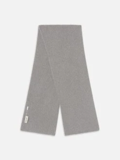 Knit Scarf -- Heather Grey