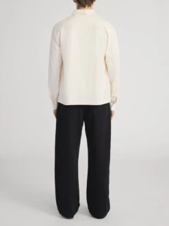 Button Down Pique Shirt -- Cream -FRAME Clothing Shop MP26JSH001 CREA 1595 shirt back image