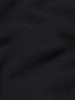 Zip Up Wool Sweater -- Black 13 Zip Up Wool Sweater -- Black -FRAME Clothing Shop MP26KSW010 BLK FABRICDETAIL sweater texture detail image