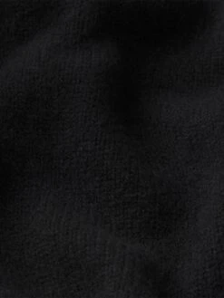 Men's Black 100% Cashmere Button-Down Shirt Sweater – Luxury Hybrid Knitwear -FRAME Clothing Shop MP26KSW043 BLK FABRICDETAIL sweater texture fabric image