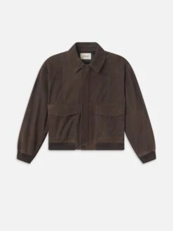 Retro Dark Brown Genuine Leather Jacket – Vintage Inspired Classic Fit Outerwear