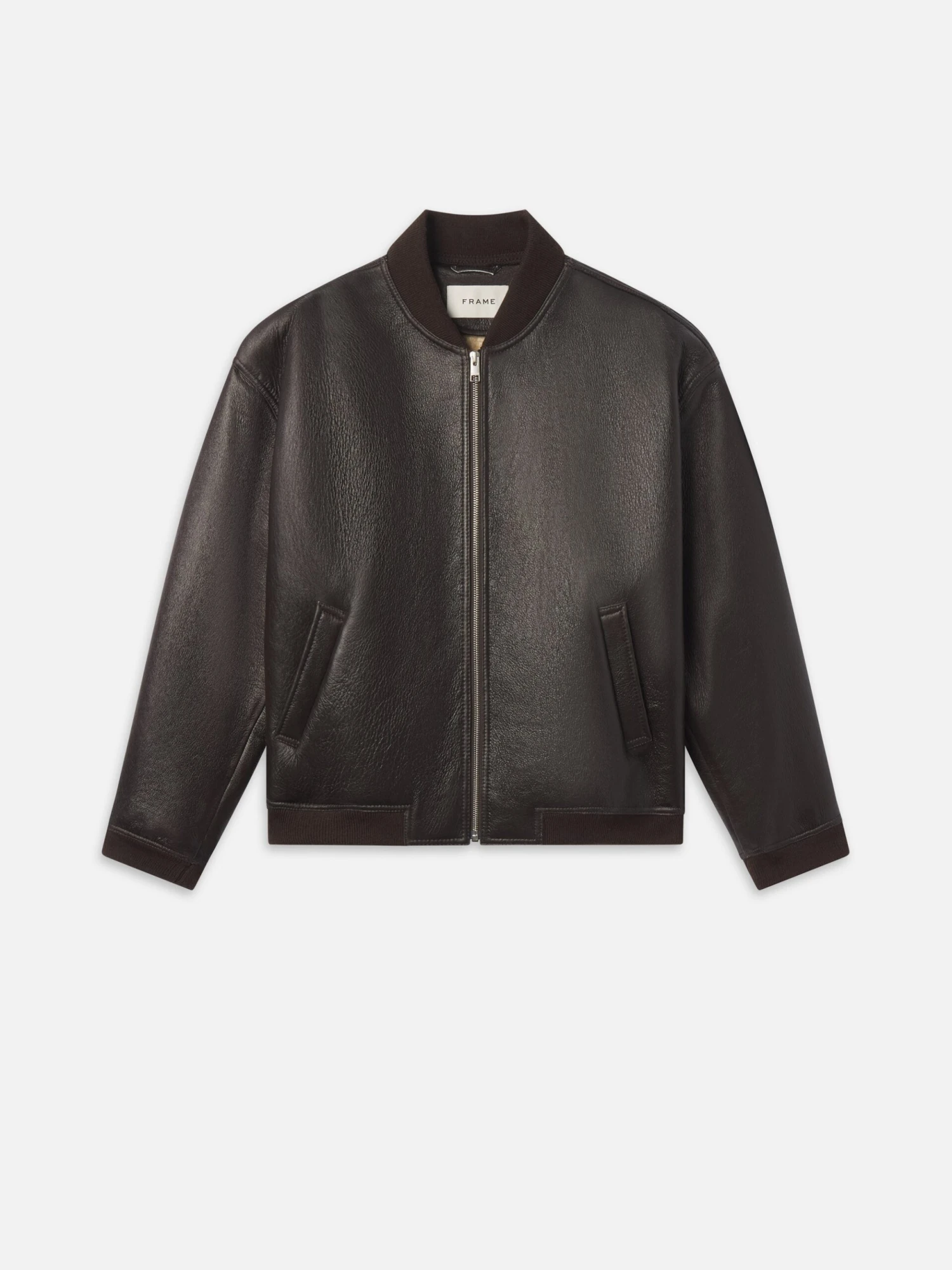 Men's Dark Brown 100% Shearling Bomber Jacket – Rugged Winter Outerwear 1 Men's Dark Brown 100% Shearling Bomber Jacket – Rugged Winter Outerwear