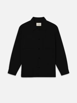 Double Face Wool Trucker -- Black