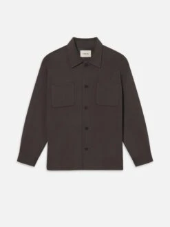 Double Face Wool Trucker -- Grey