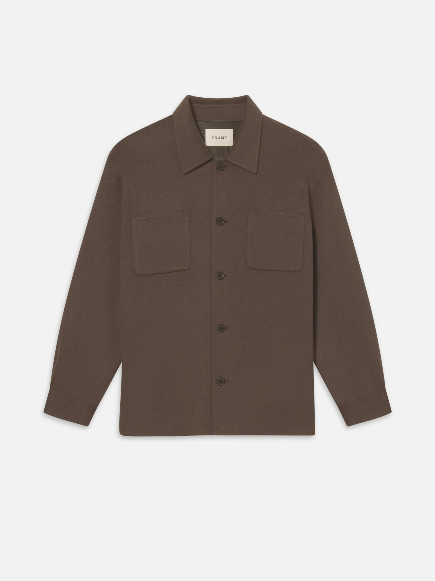 Double Face Wool Trucker -- Mocha 1 Double Face Wool Trucker -- Mocha