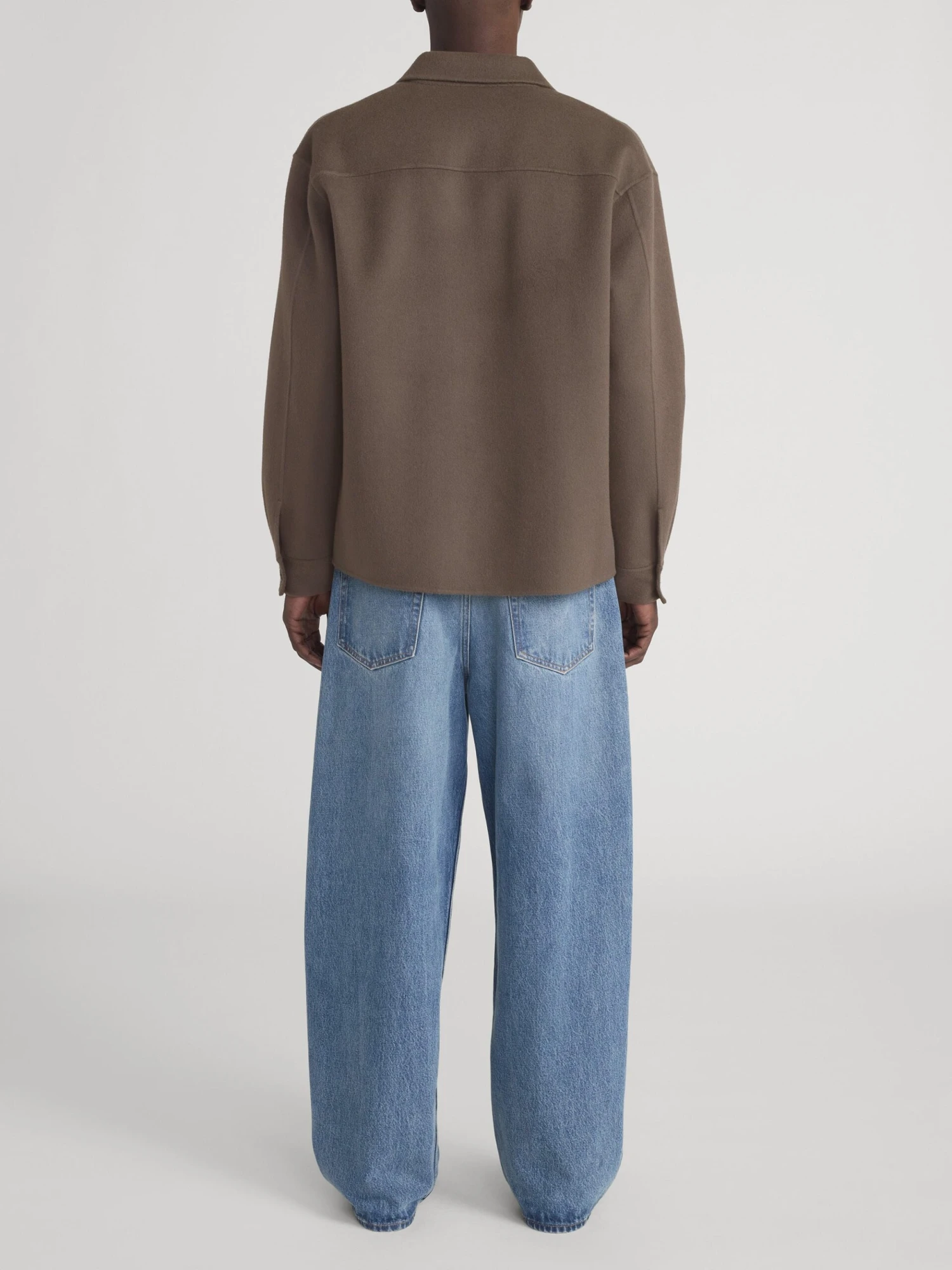 Double Face Wool Trucker -- Mocha 6 Double Face Wool Trucker -- Mocha - Image 6