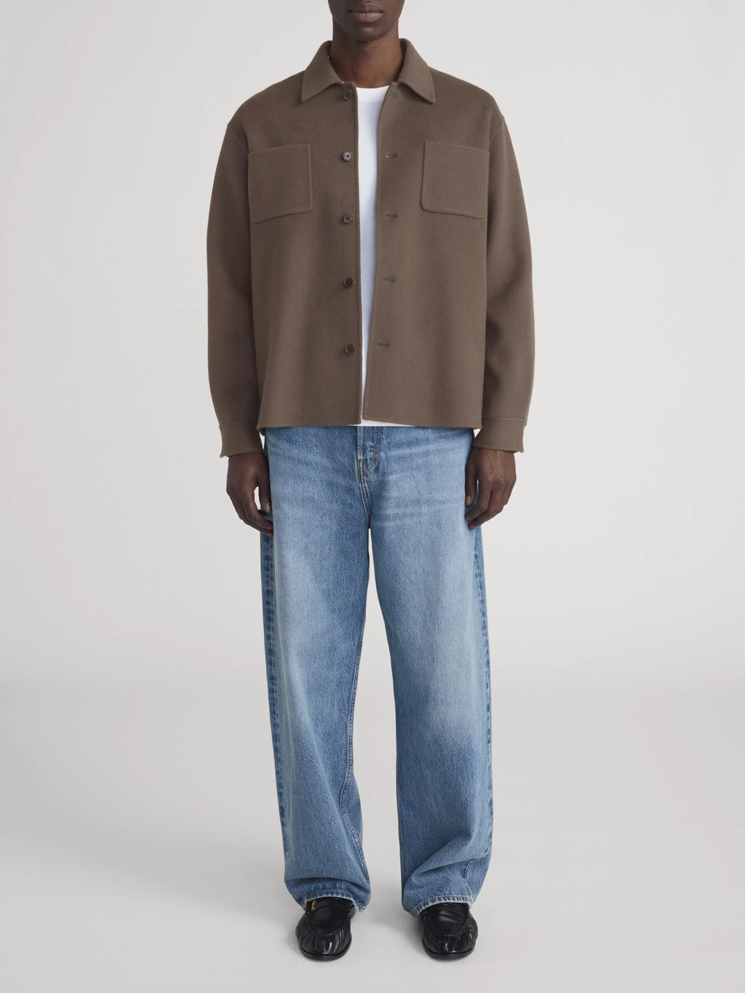 Double Face Wool Trucker -- Mocha 2 Double Face Wool Trucker -- Mocha - Image 2