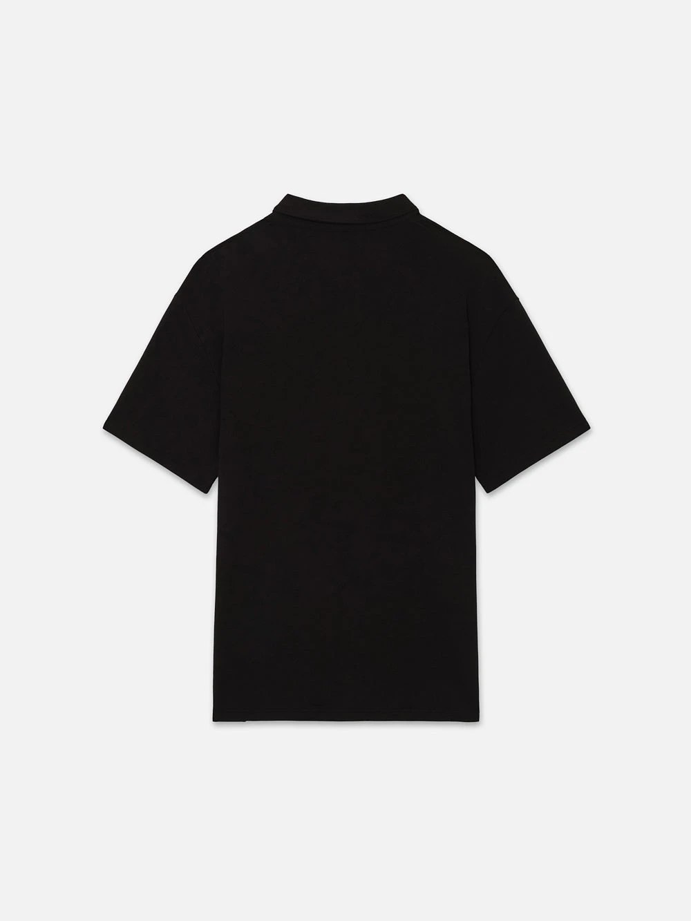 Duo Fold Premium Black - Double-Knit Cotton Short Sleeve Polo with Chest Pocket 3 Duo Fold Premium Black - Double-Knit Cotton Short Sleeve Polo with Chest Pocket - Image 3