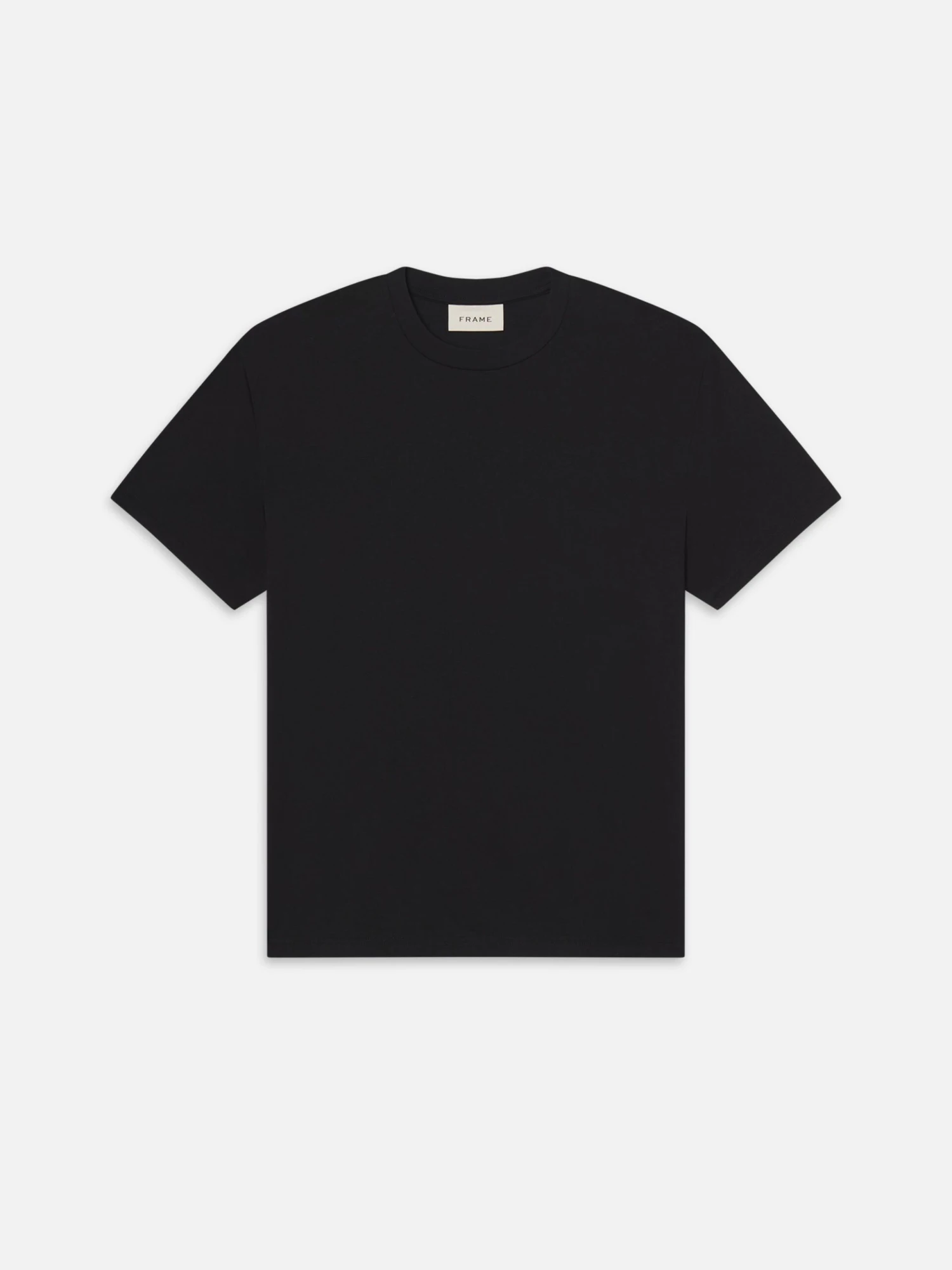 Premium Black Supima Light Cotton Crewneck Tee - Luxury Everyday Staple 1 Premium Black Supima Light Cotton Crewneck Tee - Luxury Everyday Staple