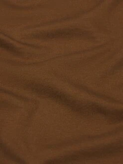 Light Cotton Crewneck Tee in Caramel – Premium Supima Cotton Short Sleeve -FRAME Clothing Shop MS25JTE001 CRME FABRICDETAIL top texture detail image