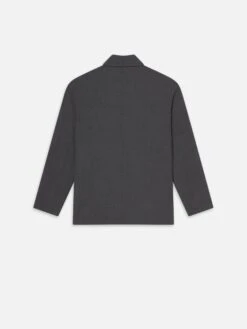 Wool Chore Coat -- Charcoal Grey -FRAME Clothing Shop MS25WJA005 CHGY BACK jacket back packshot image