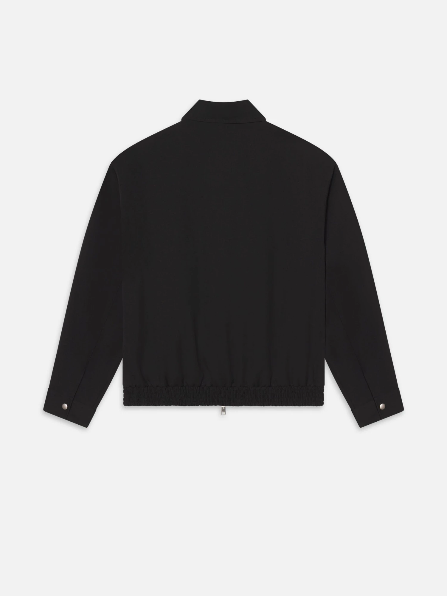 Men's Black Wool Blouson Jacket β Loose Fit Short Silhouette with Silver Zip 5 Men's Black Wool Blouson Jacket β Loose Fit Short Silhouette with Silver Zip - Image 5