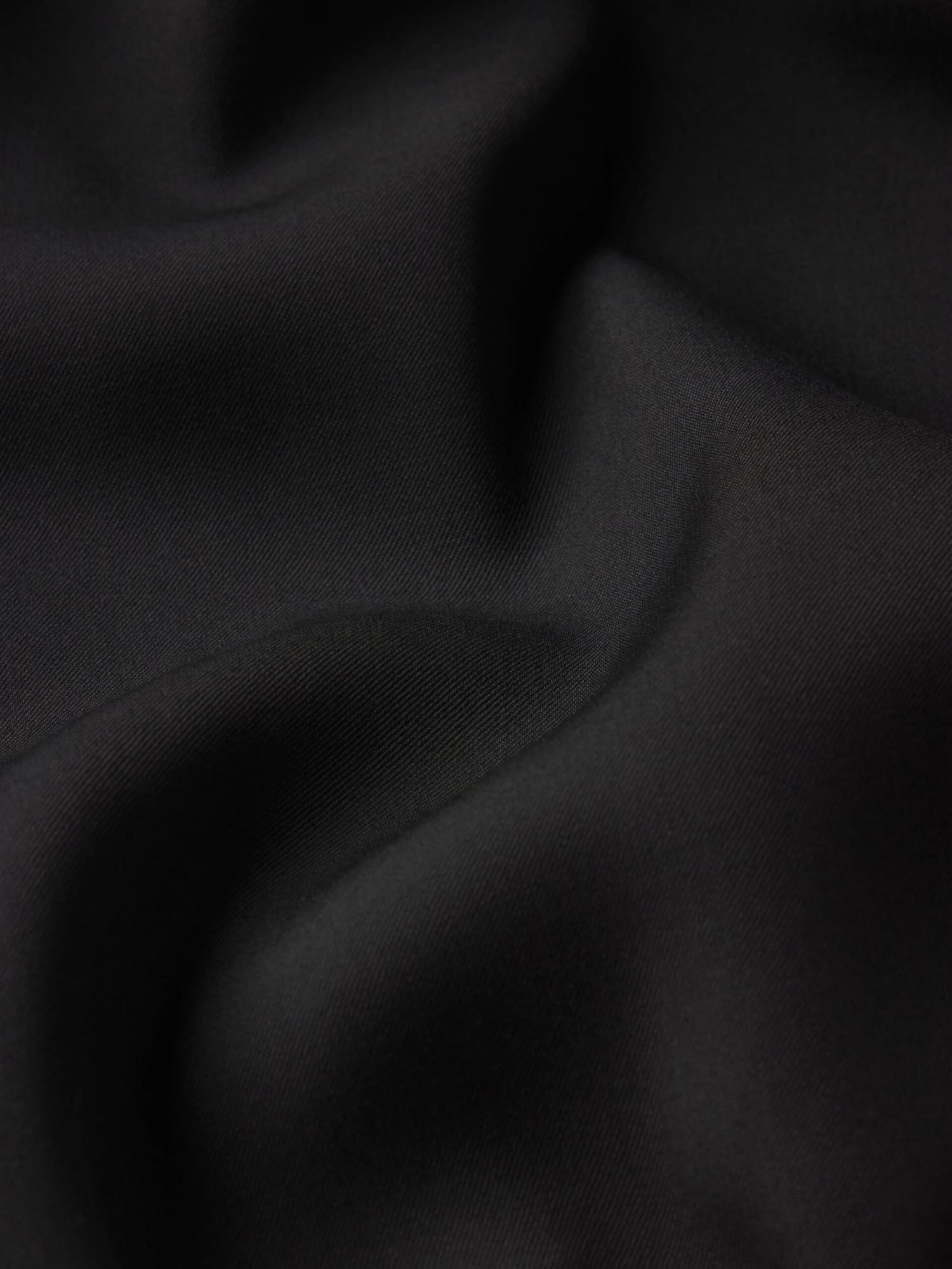 Men's Black Wool Blouson Jacket β Loose Fit Short Silhouette with Silver Zip 3 Men's Black Wool Blouson Jacket β Loose Fit Short Silhouette with Silver Zip - Image 3