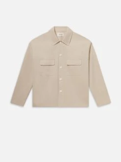 Double Pocket Over Shirt -- Light Beige