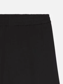 Wool Relaxed Shorts -- Black -FRAME Clothing Shop MS25WST001 BLK DET shorts front detail packshot image
