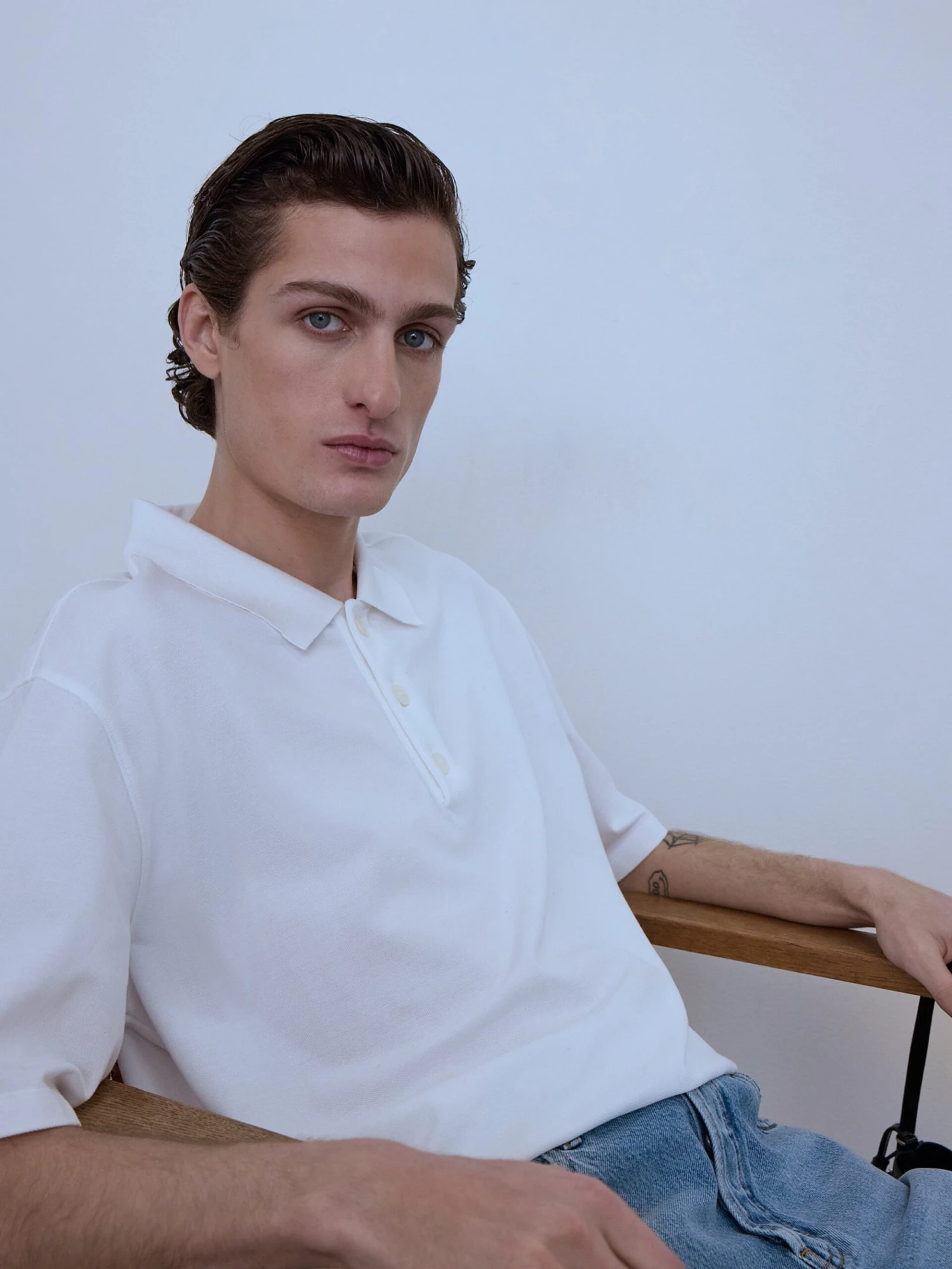 Light Pique Polo in White – Premium Breathable Cotton Short Sleeve Essential 2 Light Pique Polo in White – Premium Breathable Cotton Short Sleeve Essential - Image 2