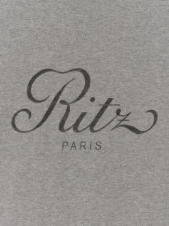 Frame x Ritz Paris Heather Grey Cotton-Cashmere Cropped Relaxed T-Shirt 14 Frame x Ritz Paris Heather Grey Cotton-Cashmere Cropped Relaxed T-Shirt -FRAME Clothing Shop RM23JTE HGRY DETAIL 7436 top detail packshot image