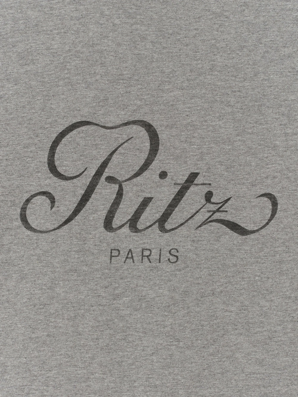 Frame x Ritz Paris Heather Grey Cotton-Cashmere Cropped Relaxed T-Shirt 7 Frame x Ritz Paris Heather Grey Cotton-Cashmere Cropped Relaxed T-Shirt - Image 7