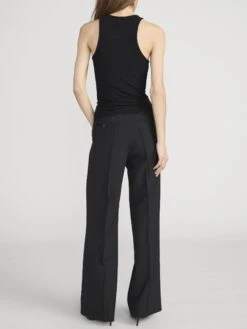 Ritz Women's Rib Tank -- Black -FRAME Clothing Shop RW23JKT001 BLK 02900 Back OnModel