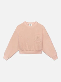 Ritz Women's Terry Cropped Sweatshirt -- Ritz Pink