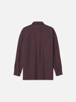 Ritz Women's Pajama Shirt -- Bordeaux Multi 5 Ritz Women's Pajama Shirt -- Bordeaux Multi -FRAME Clothing Shop RW23WSH003 BORM BACK 1199 shirt back packshot image