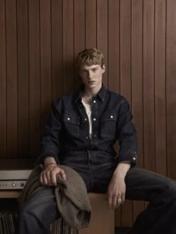 Lovell Long Sleeve Premium Cotton Denim Overshirt – Dual Pocket Relaxed Fit Shirt -FRAME Clothing Shop SHOT 04 0041 02 RGB 72 2000X2666 725304fc 6c78 496c af13 a8ad611dca08 shirt lookbook image