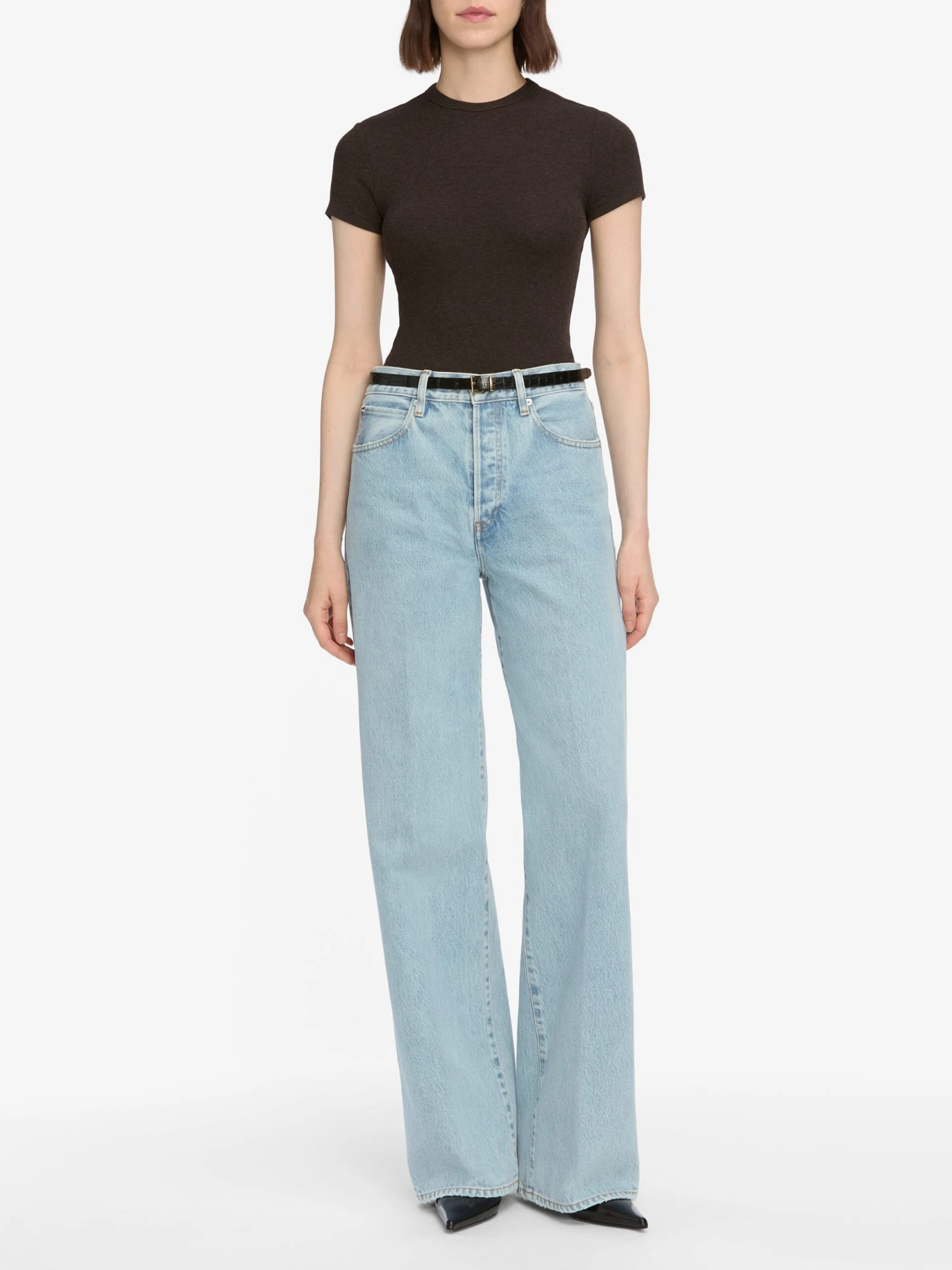 The Rib Baby Tee -- Coffee 2 The Rib Baby Tee -- Coffee - Image 2