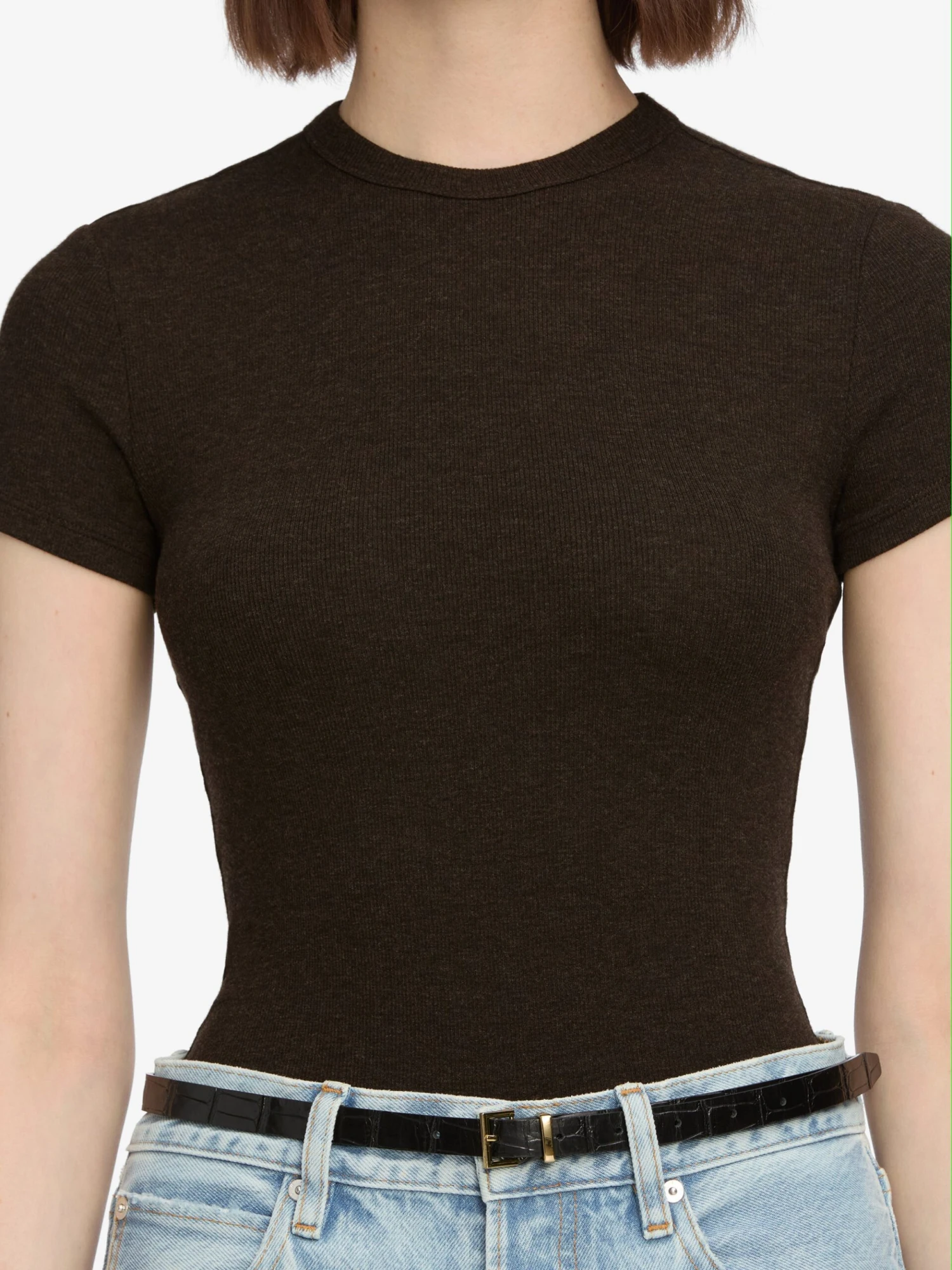 The Rib Baby Tee -- Coffee 4 The Rib Baby Tee -- Coffee - Image 4