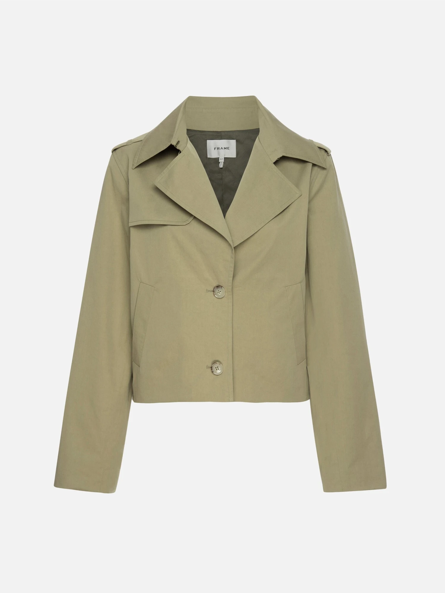 Short Trench Jacket -- Khaki 1 Short Trench Jacket -- Khaki