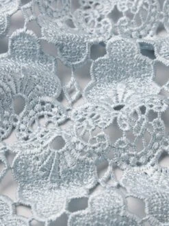 The Lace Button Up Shirt -- Sky Blue -FRAME Clothing Shop WE24WSH010 SKYB FABRICDETAIL top texture detail image