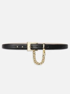 The Chain Detail Belt -- Black