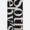 Sotheby’s Cream Multi Cotton Terry Towel – Navy & White Lettering Oversized Beach Towel