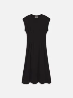 The Jersey Nipped Dress -- Black