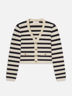 The Harbor Cardigan -- Navy Multi