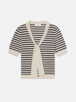 The Sailor Tie Cardi -- Navy Multi