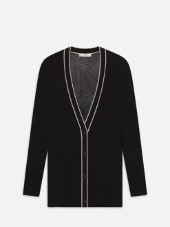 The Varsity Cardigan -- Black Multi